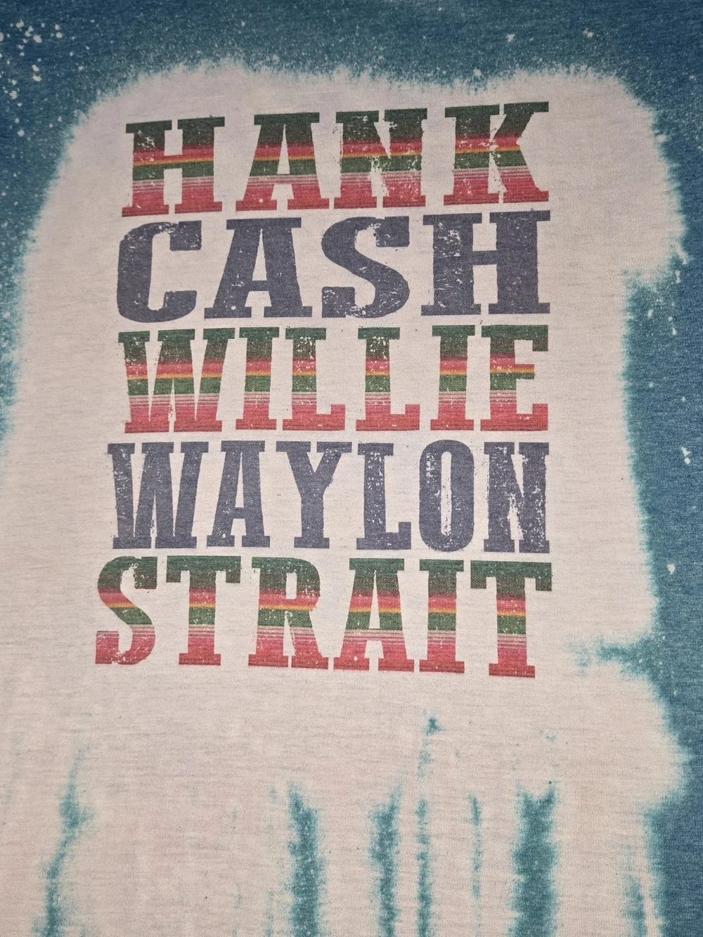 Tie Dye Country Legends Graphic Home Accent Size M Medium Unbranded